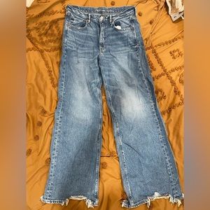 American Eagle Super High Rise Baggy Wide Leg Jean